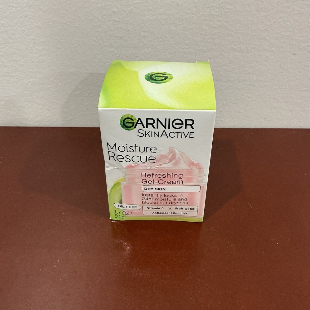Garnier Skin Active Moisture Rescue Refreshing Gel Cream Dry Face Oil Free 1.7oz